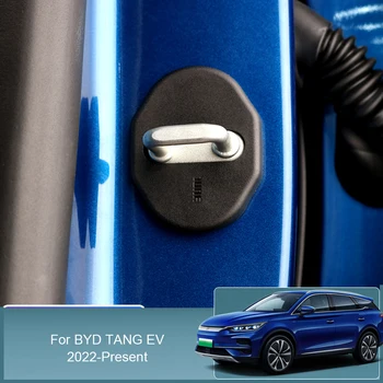 4 бр. ABS Авто Врата Контролен Лост Защитно покритие За BYD TANG EV 2022-2024 Auto Автоматично Заключване на вратите Покриване на Вътрешни Аксесоари