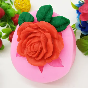 Супер Голяма Роза Цвете Силикон Торта Мухъл Cupcake направи си САМ Ръчно изработени Сапуни Мухъл Пастообразни Инструменти За Продажба H828