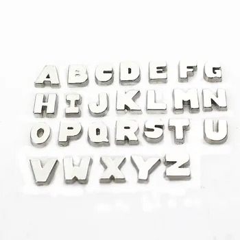 Новия 26 бр. Прост Азбуката A-Z Букви Плаващи Окачване Живи Стъклени Медальони С Паметта Бижута и Аксесоари