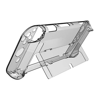 Кристално Чиста Обвивка За конзолата Nintendo Switch OLED Калъф За КОМПЮТЪР Трудно Флип Калъф Прозрачен Защитен Калъф За Конзолата Switch OLED