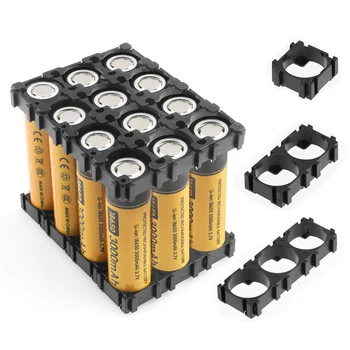100шт 1 2 3 слот 18650 литиево-йонна Батерия за употреба, Пластмасов Акумулаторен Блок Скоба Цилиндрична Клетка с Поставка За Батерии Клетка Полагане на DIY