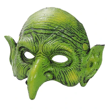 Маска на Вещица Пяна PU Хелоуин Cosplay Подпори Магьосница маска за лице