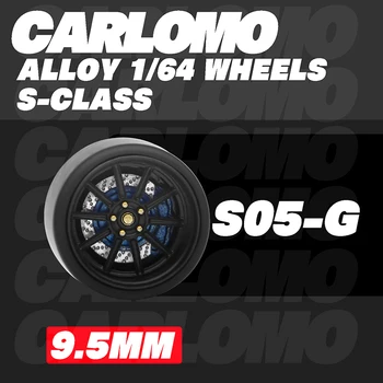 1/64 Алуминиеви джанти CARLOMO 9,5 мм или COOLCARIFUN 10,5 мм със Спирачка и Гуми 1: 64 Модел Автомобил TLV/IG / HW Модифицирани Детайли