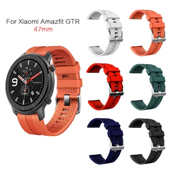 Каишка за часовник Amazfit GTR 47 мм Силикон Каишка за часовник Гривна за Xiaomi Huami Amazfit Pace/Stratos 2 2S Каишка за Huawei GT