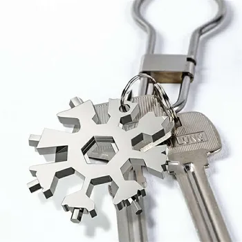 JINRUI Многофункционален ключ във формата на снежинки от неръждаема стомана шестостенния универсален 18 в 1 осмоъгълни ключ отвертка удобен инструмент