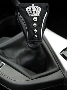 Автомобилни Аксесоари Diamond Crown Капака На Скоростна Кутия Капак На Ръчната Спирачка Блок За Ръчно На Автоматично Превключване На Предавките За Капак Защитен Калъф Колан На Автомобила