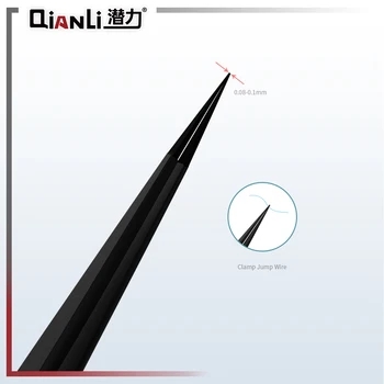 QianLi iNeeZy Ръчно Полиран Немагнитный 0,08 мм-0,10 мм Точност Пинсети от Неръждаема Стомана за винтове, чипс, подскача тел