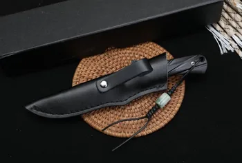 Месар Прав Нож Стомана D2 С Фиксирано Острие G10 Дръжка на Къмпинг, Лов и Оцеляване на Тактически Ножове Открит EDC Многофункционален Инструмент за Коледен Подарък