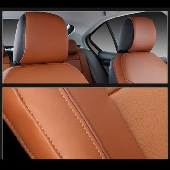 Потребителски Автомобилни Седалките Mazda CX-5 от телешка кожа и PVC, Кожени Калъфи за Седалки на Коли, Възглавници, Аксесоари за Подкрепа на 15 бр./компл.