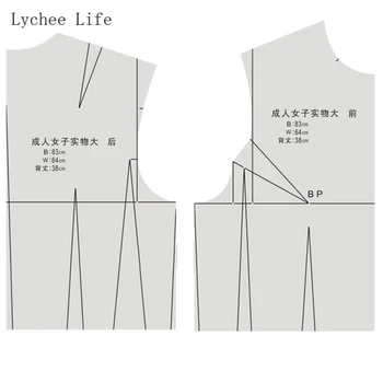 Животът Личи 1:4 Прозрачен Дизайнерски Гама от Дамски Японската Облекло За Изготвяне на Шаблон За Изготвяне на Прототип на Инструменти За Шиене в стил Мозайка