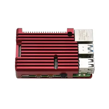 Raspberry Pi 4 Model B Корпус от алуминиева сплав с ЦПУ, Метален Брониран Корпус с Радиатори за Raspberry Pi 4B-БЕЗ Вентилатори