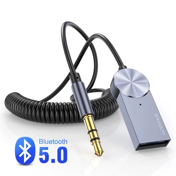 Baseus Aux Bluetooth Адаптер Донгл Кабел с 3,5 ММ Конектор Aux Bluetooth Приемник 5,0