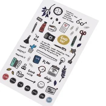 Стилът на европейския Дневник на пътуване Книжен Стикер за Декорация Дневник Scrapbooking Етикета Стикер Kawai Корейски Хартия Етикети