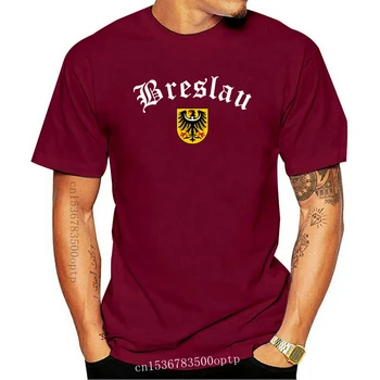 Нова тениска Вроцлав - Старата немска с емблемата на Силезия - Черна - Вроцлав Силезия