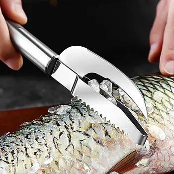 Нож за рязане на риба везни, Терени, Изкопаване, 3-В-1, От неръждаема стомана, за унищожаване на Риба, Домакинство кухненски Инструменти
