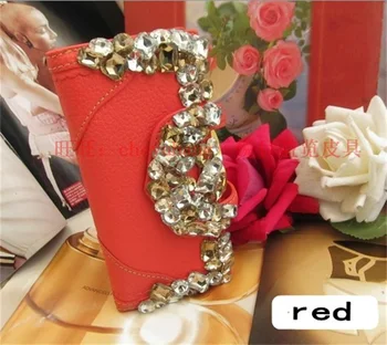 Луксозна кожена кесия, женски дълъг модерен чантата с няколко карти, дамски портфейл с кристали, trend чантата с диаманти, банкетна клатч