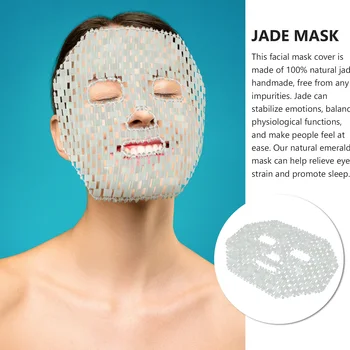 1бр Удобна Стареене Нефритовая Mask Охлаждаща Маска Камъни Маска Маска За Сън Красива Маска За премахване на Болка