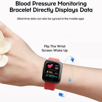 Bluetooth Smart-Часовници Мъжки Кръвно Налягане Водоустойчив Умни Часовници Дамски Монитор На Сърдечната Честота Фитнес Тракер Часовници За Xiaomi Iphone