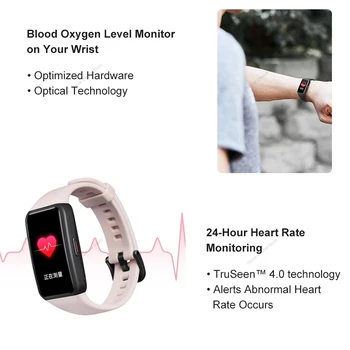 Глобалната версия Band HONOR 6 1,47-инчов SPO2 Монитор на Сърдечната Честота Часовници Smartwatch на Кислород В Кръвта Фитнес Водоустойчив Гривна
