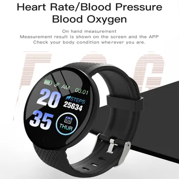 D18S Смарт Часовници За Мъже Кръвно Налягане Водоустойчив Умни Часовници За Жени Монитор на Сърдечната Честота Фитнес Тракер Спортни Часовници За Android и IOS