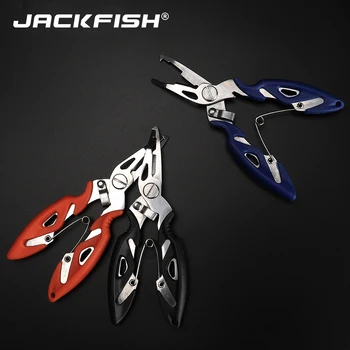 JACKFISH Риболовни Клещи От Неръждаема Стомана с пакет от 3 Цвят Ножици риболов линия Нож Премахване на Куката Риболовни Принадлежности Инструмент