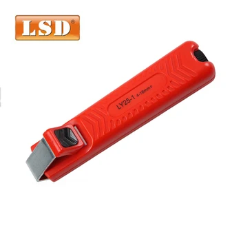 кабелен нож ly25-1 ръчен инструмент за източване на кабели за източване на 4-16 мм PVC, силикон, гума, PTFE кабел за източване на електрозахранване