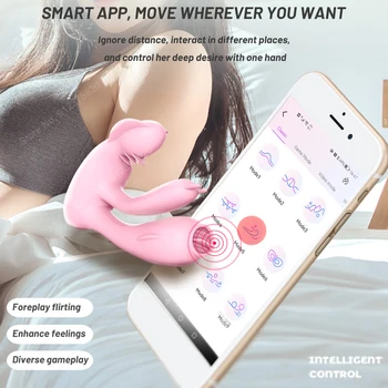Безжична Bluetooth Вибратор Вибратор за Жените Приложение за Дистанционно Управление Вибриращ Колан Секс Играчки Женския Клитор Стимулация Отношение Масажор