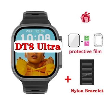 DT8 Ултра Смарт Часовници Безжична зареждане на NFC За Жени, Мъже ГОЛЯМ 2,0 Инча Push Съобщение Набор от Повикване сърдечната Честота pk DT № 1 Макс Смарт Часовници