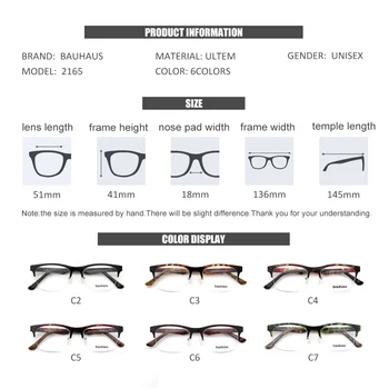 2165 Оптични Очила Рамки За Мъже Голяма Късогледство Предписани Очила, Рамки за Мъже Висококачествен Корейски ультемная Дограма