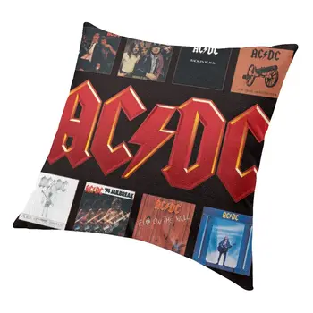 AC DC Heavy Metal Музикални Калъфки за Декорация на Дома, Рок-Група Модерна Квадратна Калъфка Двустранно Калъфка С Принтом