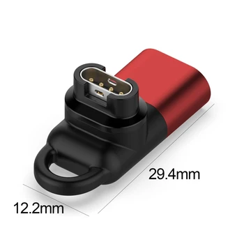 USB 3.1 Type C Женски адаптер за 4pin Преобразувател на заряд за -Garmin Approach S40 / S60 / X10 / S10 Venu Fenix 6 / 6X PRO Solar