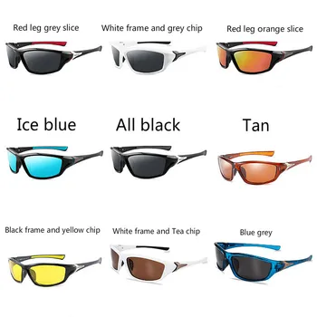 UV400 Външни Необходими Очила 9 Цвята Поляризация Слънчеви Очила за Нощно Виждане Спортни Слънчеви Очила, Мъжки, Женски Улични Ски Очила