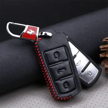 Кожен Калъф за ключове на автомобил Volkswagen Passat B6 B7 3C CC Maogotan R36 B5 B7L 2010 2011 2012 2013 Golf 4 5 6 7 MK7
