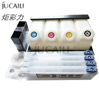 Jucaili 1 комплект насипни система за подаване на мастило за Roland VS640 VS420 VS540 MIMAKI Mutoh CISS система за подаване на мастило 4 резервоара + 4 касети с мастило касета комплект
