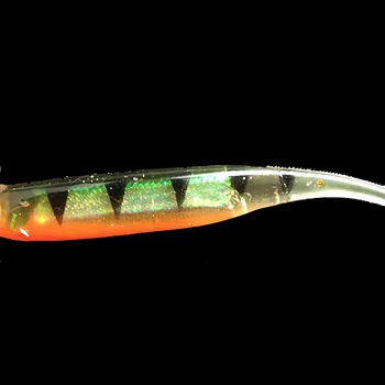 Качеството на 5,1 g 7 см Риболовна Мека Стръв Изкуствени 3D очите Силиконови Примамки За Плуване Стръв Бас Риболовни Аксесоари Меки Риболовни принадлежности